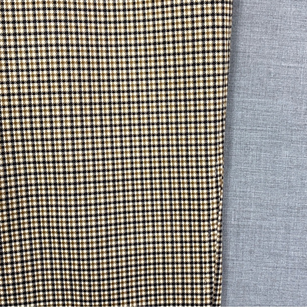 NEW Adrianna Papell Houndstooth Pants Pull On Size 6 Mustard Square Plaid - Picture 8 of 12